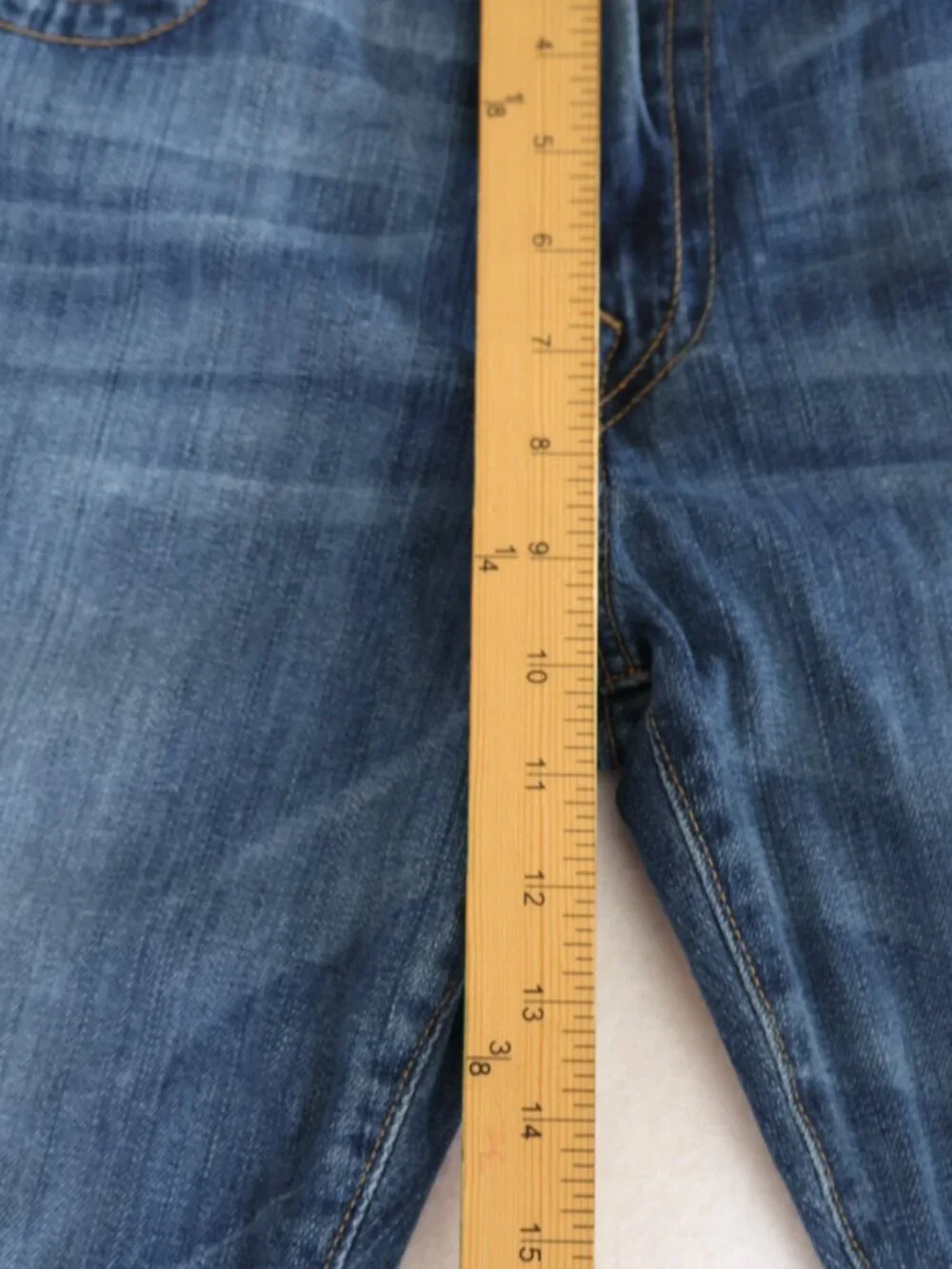 True Religion Ricky Relaxed Straight Jeans Mens 34x32 Flap Pocket Y2K